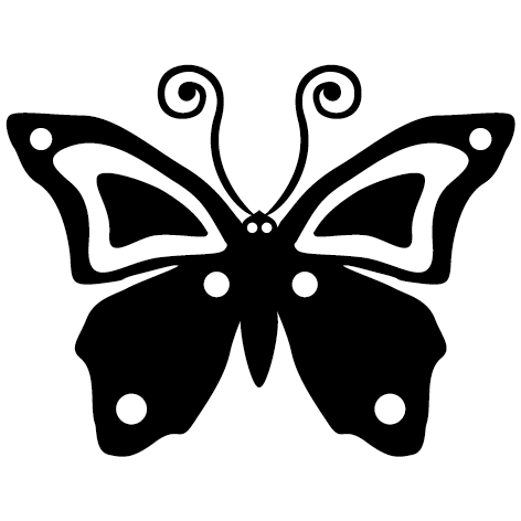 Sticker papillon aurore